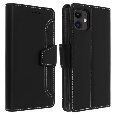 Etui za iPhone 11 z vec predelki in funkcijo stojala za video, zbirka Vito - crn