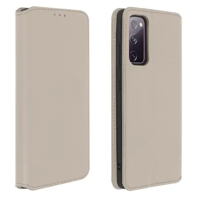 Ovitek za Samsung Galaxy S20 FE, držalo za kartice in video, magnetni preklop - zlata