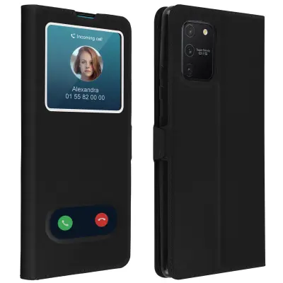 Ovitek s stojalom Quick Pop-Up Window za Samsung Galaxy S10 Lite - crn