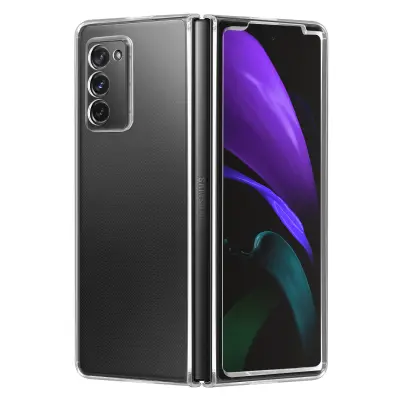 Trden, tanek in lahek kristalni ovitek za Samsung Galaxy Z Fold 2 - prozoren