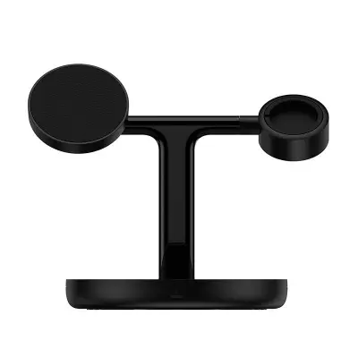 Magnetni nosilec za polnjenje Baseus Swan 3 v 1 20W (črn)