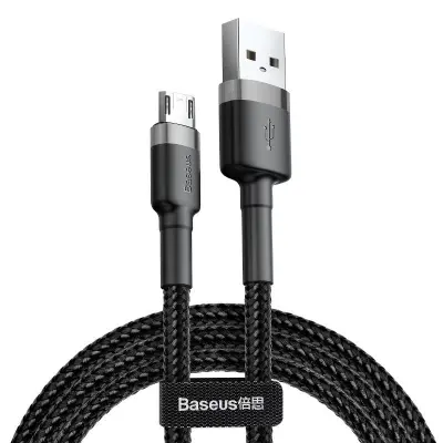 Baseus Cafule Micro USB kabel 2.4A 0,5m (siv + črn)