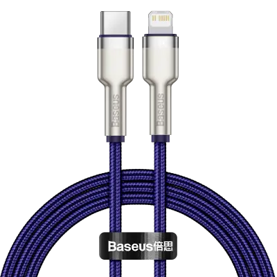 USB-C kabel za Lightning Baseus Cafule, PD, 20W, 1m (zelen)