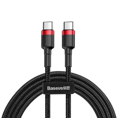 USB-C PD Baseus kabel Cafule PD 2.0 QC 3.0 60W 1m (črno-rdeč)