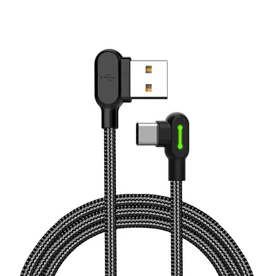 Kabel USB v USB-C Mcdodo CA-5280 LED, 1,2 m (črn)