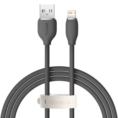 Baseus Jelly kabel USB to Lightning, 2,4A, 1,2m (črn)