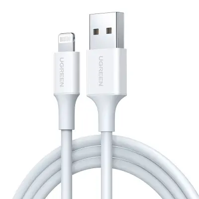 Kabel Lightning na USB UGREEN 2.4A US155, 1.5m (bel)