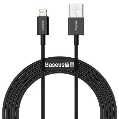 Baseus Superior Series kabel USB na iP 2.4A 1m (črn)