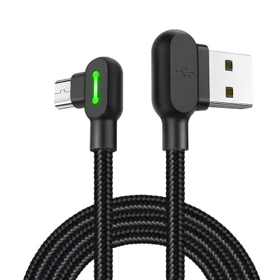 Kabel USB na mikro USB Mcdodo CA-5280 LED, 1,2 m (črn)