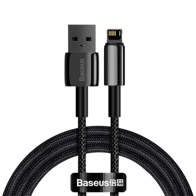 Baseus Tungsten Gold kabel USB na iP 2.4A 2m (črn)