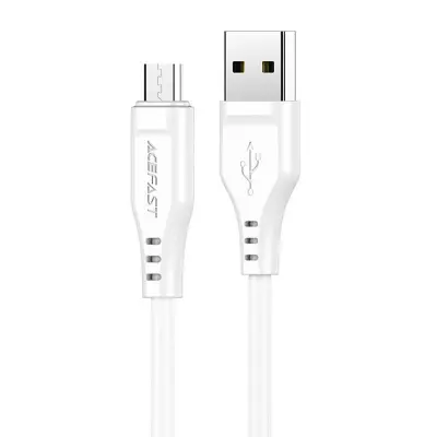 USB mikro kabel na USB-A, Acefast C3-09 1,2 m, 60 W (bel)