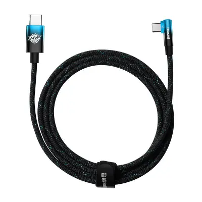 Baseus MVP2 USB-C v USB-C kabel, 100 W, 2 m (črna / modra)