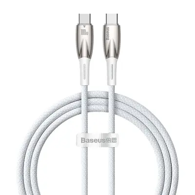 USB-C kabel za USB-C Baseus Glimmer Series, 100 W, 1 m (bel)
