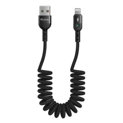 Kabel USB v Lightning, Mcdodo CA-6410, vzmet, 1,8 m (črn)