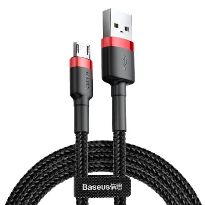 Baseus Cafule Micro USB kabel 1.5A 2m (rdeč+črn)
