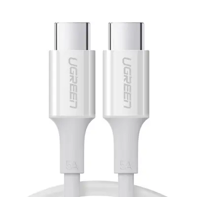 Kabel USB-C moški na USB-C moški 2.0 UGREEN US300, 2m (bel)