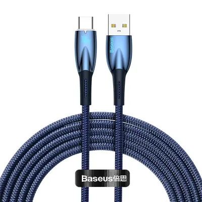 USB kabel za USB-C Baseus Glimmer Series, 100W, 2m (moder)