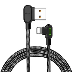 Kotni USB Lightning kabel Mcdodo CA-4671 LED, 1,2 m (črn)