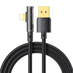 USB na lightning prism 90 stopinjski kabel Mcdodo CA-3510, 1,2 m (črn)