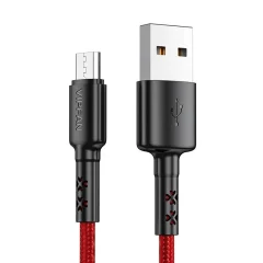 USB na Micro USB kabel Vipfan X02, 3A, 1,8m (rdeč)
