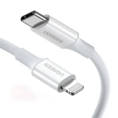 USB-C na Lightning kabel UGREEN US171, 3A, 0,25 m (bel)