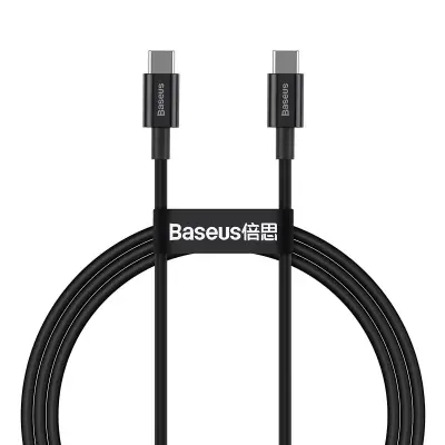 Baseus Superior Series kabel USB-C na USB-C, 100 W, 1 m (črn)