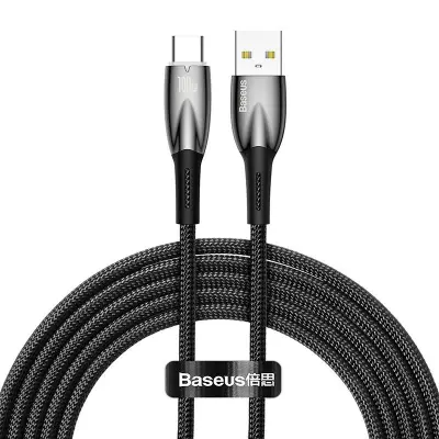 USB kabel za USB-C Baseus Glimmer Series, 100W, 2m (črn)
