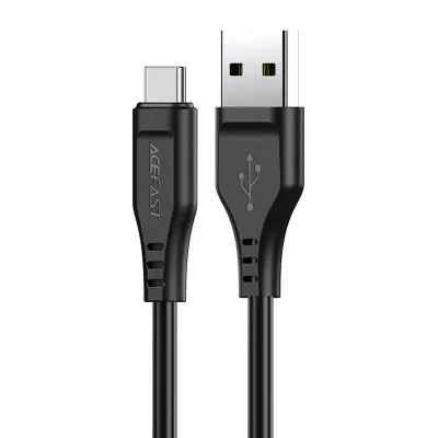 USB kabel na USB-C, Acefast C3-04 1,2 m, 60 W (črn)