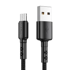 USB na Micro USB kabel Vipfan X02, 3A, 1,2m (črn)