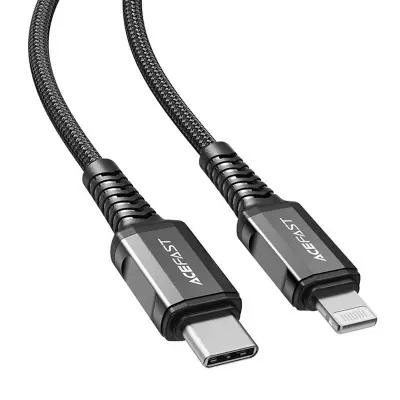 Kabel USB-C na Lightning Acefast C1-01, 1,2 m (črn)