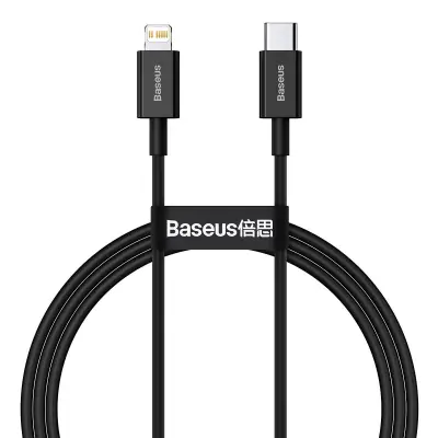 Baseus Superior Series kabel USB-C na iP, 20W, PD, 1m (črn)