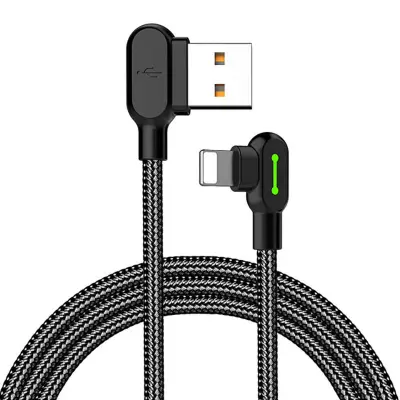 Kabel USB v Lightning, Mcdodo CA-4673, kotni, 1,8 m (črn)