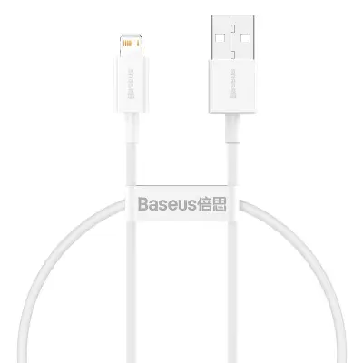 Baseus Superior Series Cable USB to Lightning, 2.4A, 0,25m (bel)