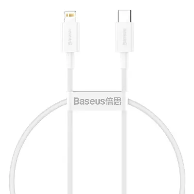 Baseus Superior Series Cable USB-C to Lightning, 20W, PD, 0,25m (bel)