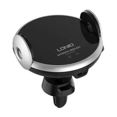 LDNIO Car Mount,MA02 z induktivnim polnilnikom 15W (črna)