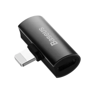 Baseus iP moški na dvojni iP ženski adapter L46 črn