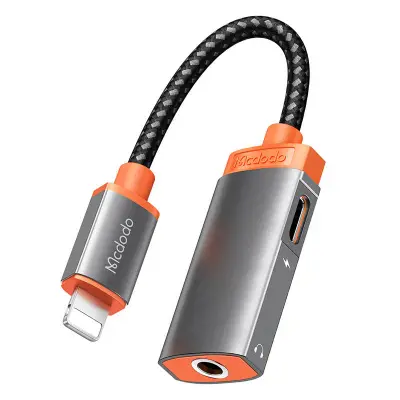 Lightning na AUX 3,5 mm mini jack adapter, Mcdodo CA06719 (črn)