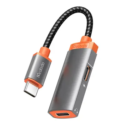 Adapter USB-C na 2x USB-C Mcdodo CA-0520, PD 60W (črn)