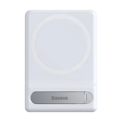 Baseus zložljivo magnetno vrtljivo stojalo za iPhone MagSafe (belo)