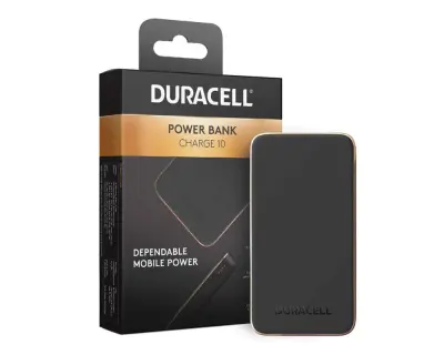 DURACELL Charge 10, PD 18W, 10000mAh črn Power Bank