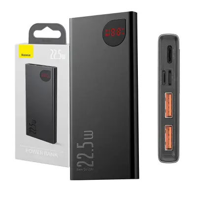 Powerbank Baseus Adaman Metal, 10000mAh, 22,5W (črna)
