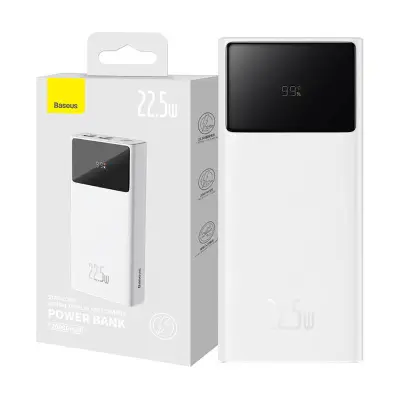 Powerbank Baseus Star-Lord 20000mAh, 2xUSB, USB-C, 22,5W (bel)