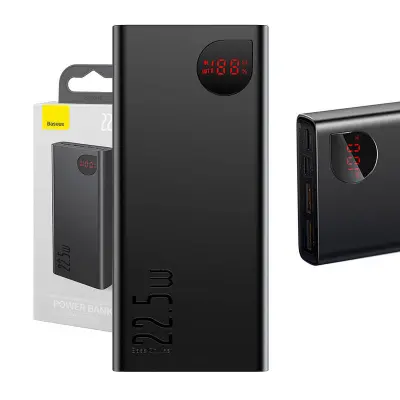 Powerbank Baseus Adaman Metal, 20000mAh, 22,5W (črna)