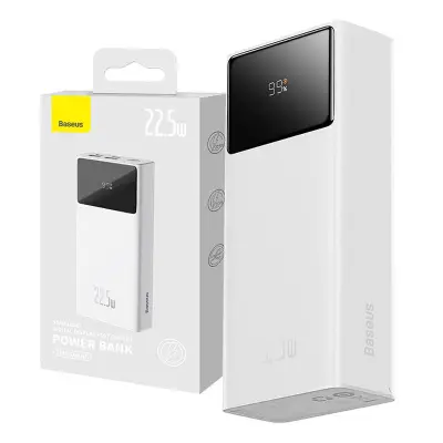 Powerbank Baseus Star-Lord 30000mAh, USB, USB-C, 22,5 W (bela)