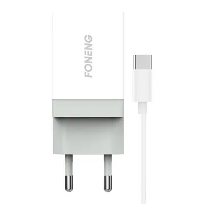 Hitri polnilec Foneng 1x USB K210 + kabel USB Type C