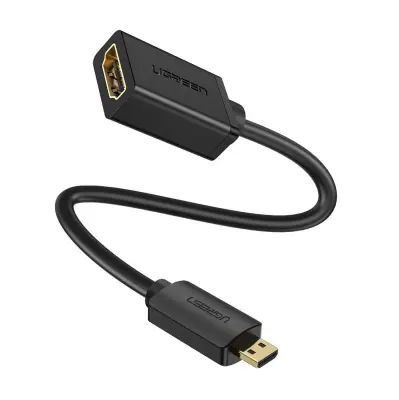 Adapter UGREEN 20134 Micro HDMI na HDMI, 20 cm (črn)