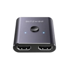 Stikalna omarica BlitzWolf BW-HDC2, HDMI 2x1, 4K (siva)