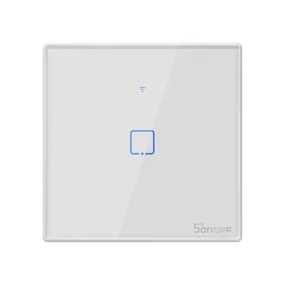 SONOFF pametno stensko stikalo Wi-Fi + RF433 enojno T2EU1C