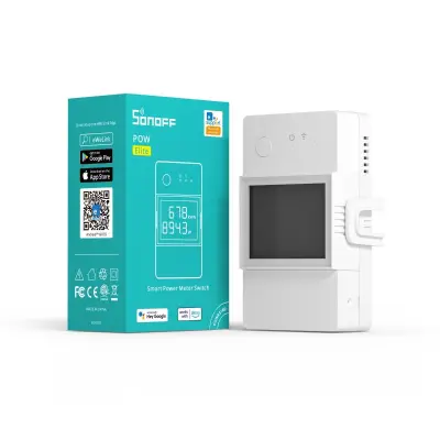 SONOFF POWR316D pametno stikalo, digitalni merilnik porabe z LCD, združljivo z  Alexa/Google Home, 16A