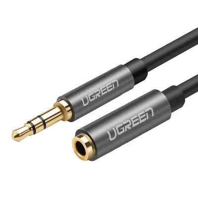 UGREEN AV118 AUX jack audio extender 3,5 mm, 2m (črn)